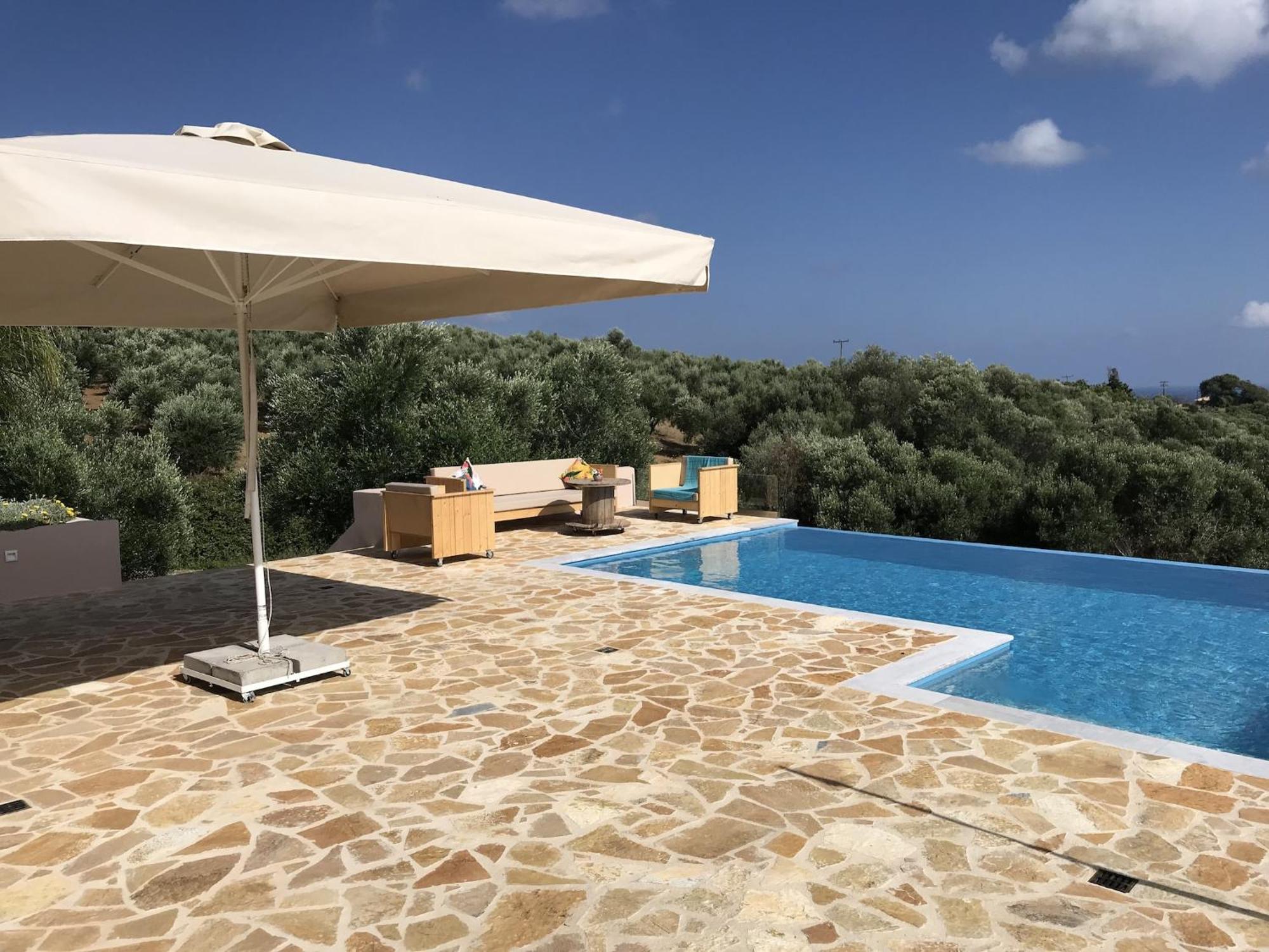Luxurious Villa In Peloponnese With Swimming Pool Kamária エクステリア 写真